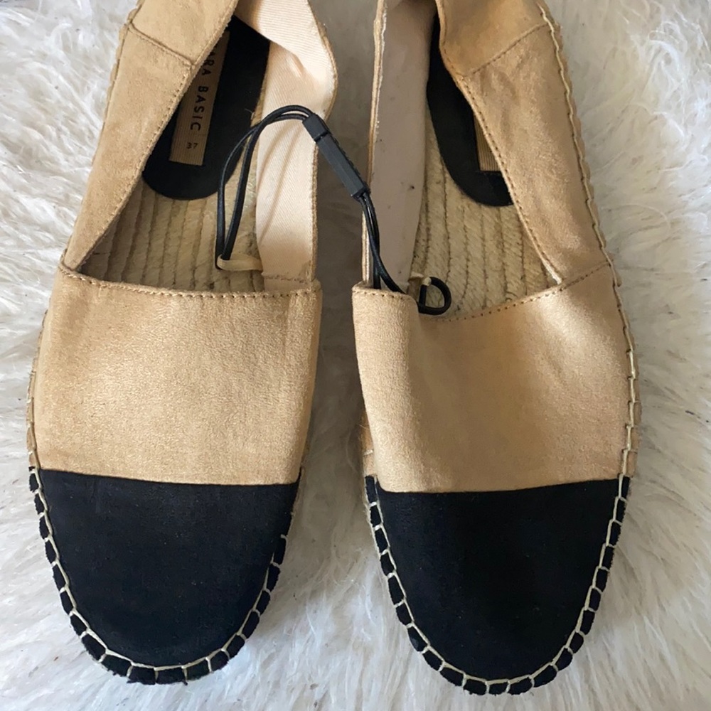 Tan Zara Espadrille Slip-Ons